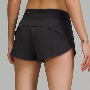 Lululemon Black Speed Up Low-Rise Lined Short 2.5"